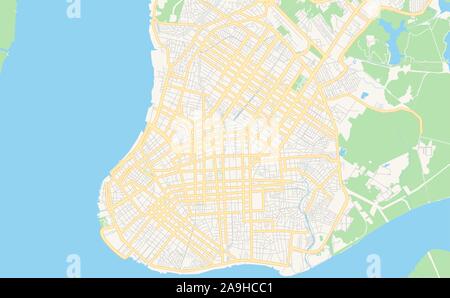 Printable Street Map Of Belem Brazil Map Template For Business Use 2a9hcc1 