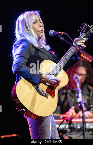 Milan Italy. 15 November 2019. The american singer-songwriter and actress RICKIE LEE JONES performs live on stage at Fabrique to present her new album 'Kicks'. Stock Photo