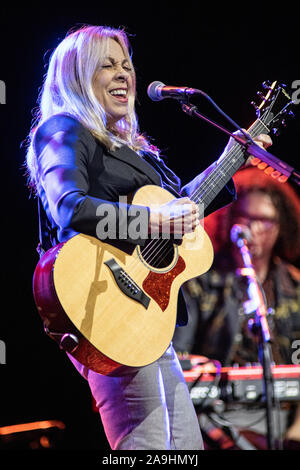 Milan Italy. 15 November 2019. The american singer-songwriter and actress RICKIE LEE JONES performs live on stage at Fabrique to present her new album 'Kicks'. Stock Photo