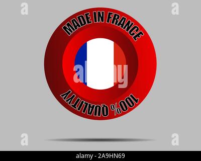 National flag of French Republic know as France . original colors and proportion. Simply vector illustration, from countries flag set. Stock Vector