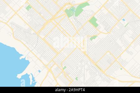 Bahia blanca Argentina city map Stock Photo: 92437215 - Alamy