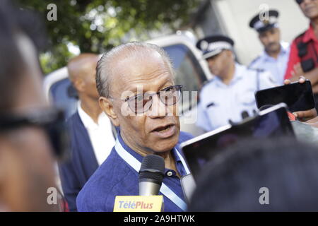 Dr. Navinchandra Ramgoolam, GCSK, FRCP (born 14 July 1947) is a Mauritian politician who was Prime Minister of Mauritius from 2005 to 2014 and leader Stock Photo