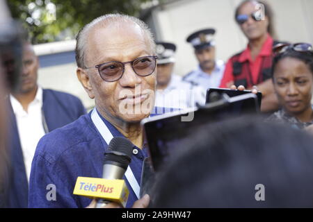 Dr. Navinchandra Ramgoolam, GCSK, FRCP (born 14 July 1947) is a Mauritian politician who was Prime Minister of Mauritius from 2005 to 2014 and leader Stock Photo