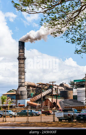 Pu‘unene Sugar Museum & Mill, the Mill Stock Photo