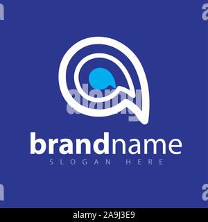 letter line abstract letter logo design stock template Stock Photo