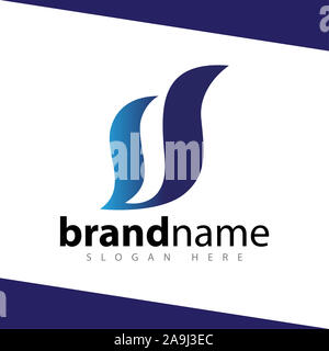 d letter abstract logo stock template Stock Photo