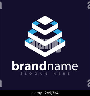 Square Build Logo vector stock template Stock Photo