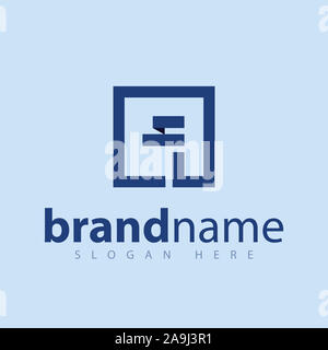 Square Letter Abstract Logo stock template Stock Photo