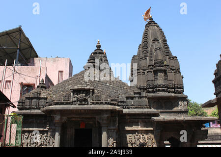 Shree Ganga Godavari temple near Ramkunda on the banks of river Godavari, Nashik, Maharashtra, India Stock Photo