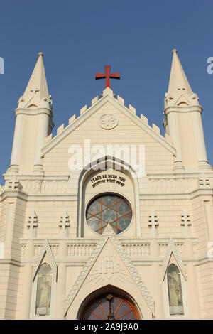Facade of St. Patrick's Cathedral, Pune, Maharashtra, India Stock Photo