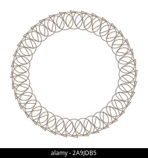 Vector geometric frames for decoration on a white background. Stock Vector
