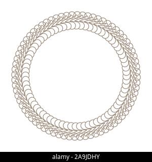 Vector geometric frames for decoration on a white background. Stock Vector