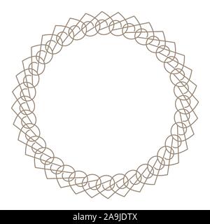Vector geometric frames for decoration on a white background. Stock Vector