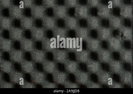 Gray audio absorbing foam pattern background Stock Photo