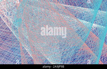 Abstract beautiful background with interlacing white lines on colorful background. Asymmetric abstraction. Vector EPS10 Stock Vector