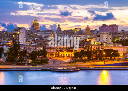 skyline of Havana (Habana), capital of Cuba Stock Photo