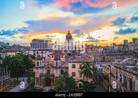 skyline of Havana (Habana), capital of Cuba Stock Photo