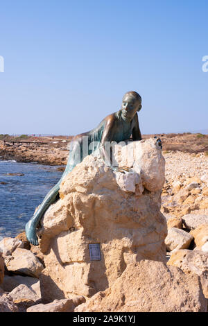 Aphrodite in bronze, Paphos number 3939 Stock Photo