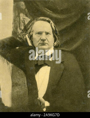 Portrait of the French poet and writer Victor Hugo Stock Photo