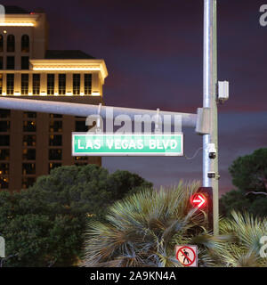 USA, LAS VEGAS-CIRCA AUGUST 2019--the strip of las vegas Stock Photo