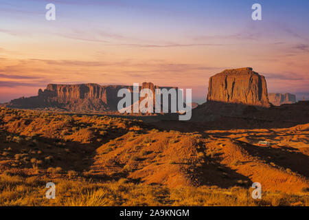 The famous Buttes of Monument Valley, Utah, USA Stock Photo