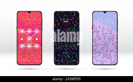 Smartphone pattern password Stock Vector Image & Art - Alamy