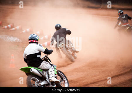 flat track in lelystand netherlands Stock Photo