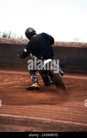 flat track in lelystand netherlands Stock Photo