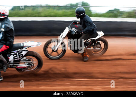 flat track in lelystand netherlands Stock Photo