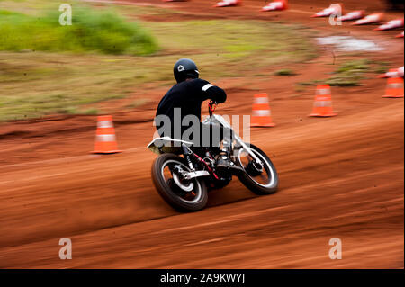 flat track in lelystand netherlands Stock Photo