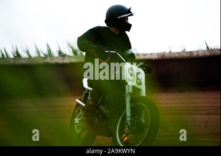 flat track in lelystand netherlands Stock Photo