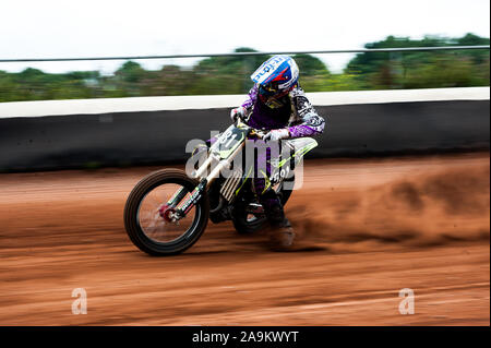 flat track in lelystand netherlands Stock Photo