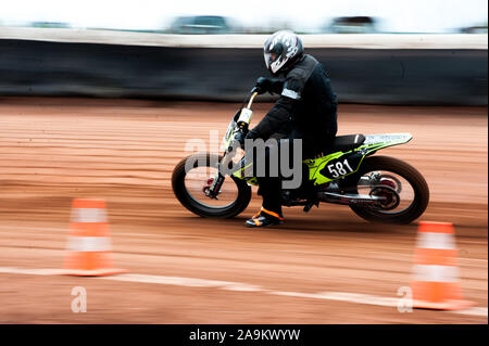 flat track in lelystand netherlands Stock Photo