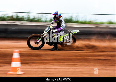 flat track in lelystand netherlands Stock Photo