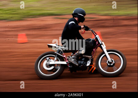 flat track in lelystand netherlands Stock Photo