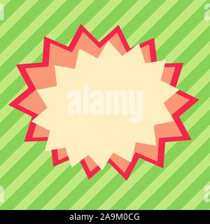 Asymmetrical uneven shaped format pattern object outline multicolour design Business Empty template for Layout for invitation greeting card promotion Stock Vector