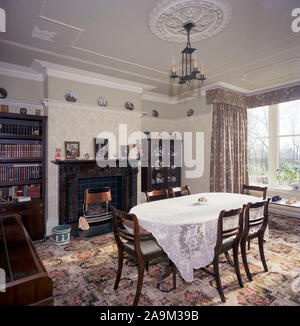 1985 Old House interior, West Yorkshire, Northern England, UK Stock Photo