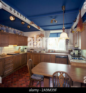 1985 Old House interior, West Yorkshire, Northern England, UK Stock Photo