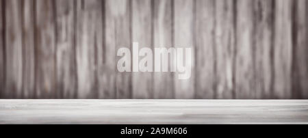 Brown wooden background with old painted boards Stock Photo