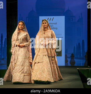 London, UK. 16th Nov, 2019. Designers Oorvi Desai, Yax Designs, Sashe, Manoj Makwana, Rehana Basheer, Seema Sarees, at The Asian Wedding Show at the Novotel, in Hammersmith, The 2019 India Fashion Week London on the 16th to the 17th of November 2019. The celebration of Indian fashion will be showcasing leading and upcoming fashion designers from across India and beyond.Paul Quezada-Neiman/Alamy Live News Credit: Paul Quezada-Neiman/Alamy Live News Stock Photo