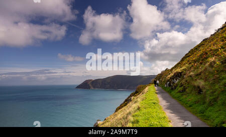 Valley of the Rocks at Lynton on the North Devon coast Stock Photo