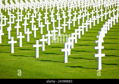 The American military cemetery Henri-Chapelle near Aubel in Belgium. Stock Photo