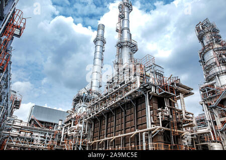 Petrochemical refinery plant industry Stock Photo