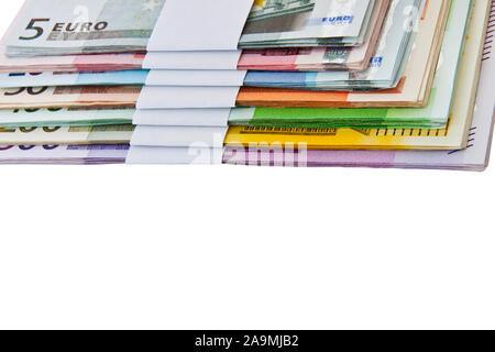 Euro banknotes as background concept Stock Photo