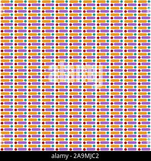 Abstract colorful pipe and circle pattern, vector design Stock Vector