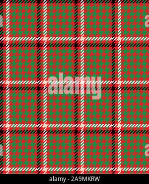 Christmas, new year, holiday background with goose foot, crowbar pattern. Seamless fabric or paper print. - vector Stock Vector