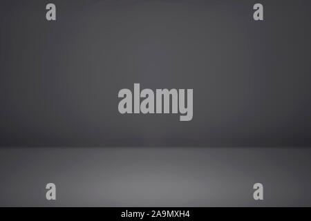 Gray empty room studio gradient with spotlight used for background and display your product. Stock Photo