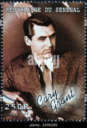 Cary Grant on postage stamp Stock Photo