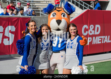 Houston TX USA. 16th Nov 2019. Memphis Tigers cheerleaders