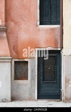 Address number above front door to home, Paris France Stock Photo